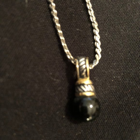 Brighton silver/gold onyx ball jewelry set - Picture 15 of 15